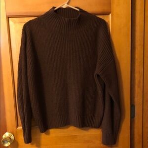 Cozy Brown Turtleneck Sweater